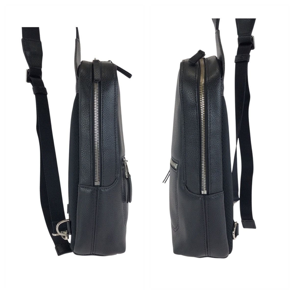 美品 Paul Smith ポール スミス ブラック 黒 シルバー金具 レザー