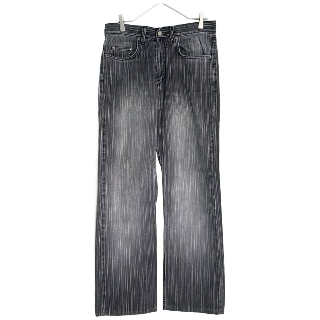 AUS JEANS デニムパンツ Y2K ブラック(メンズ W31 L34)中古 古着 Y4268