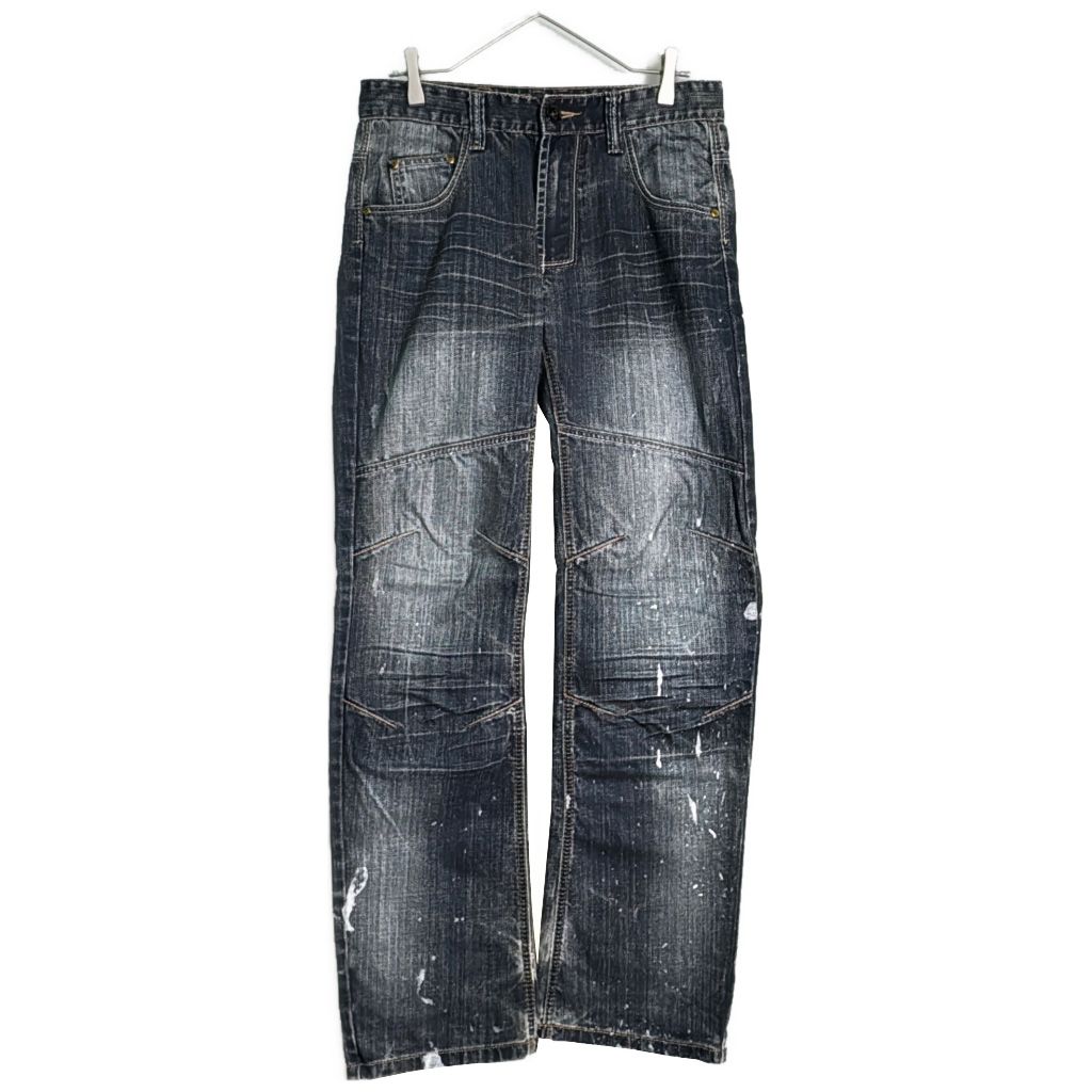 CHONM SOAD デニムパンツ Y2K ブルー(メンズ W30 L32)中古 古着 Y4270