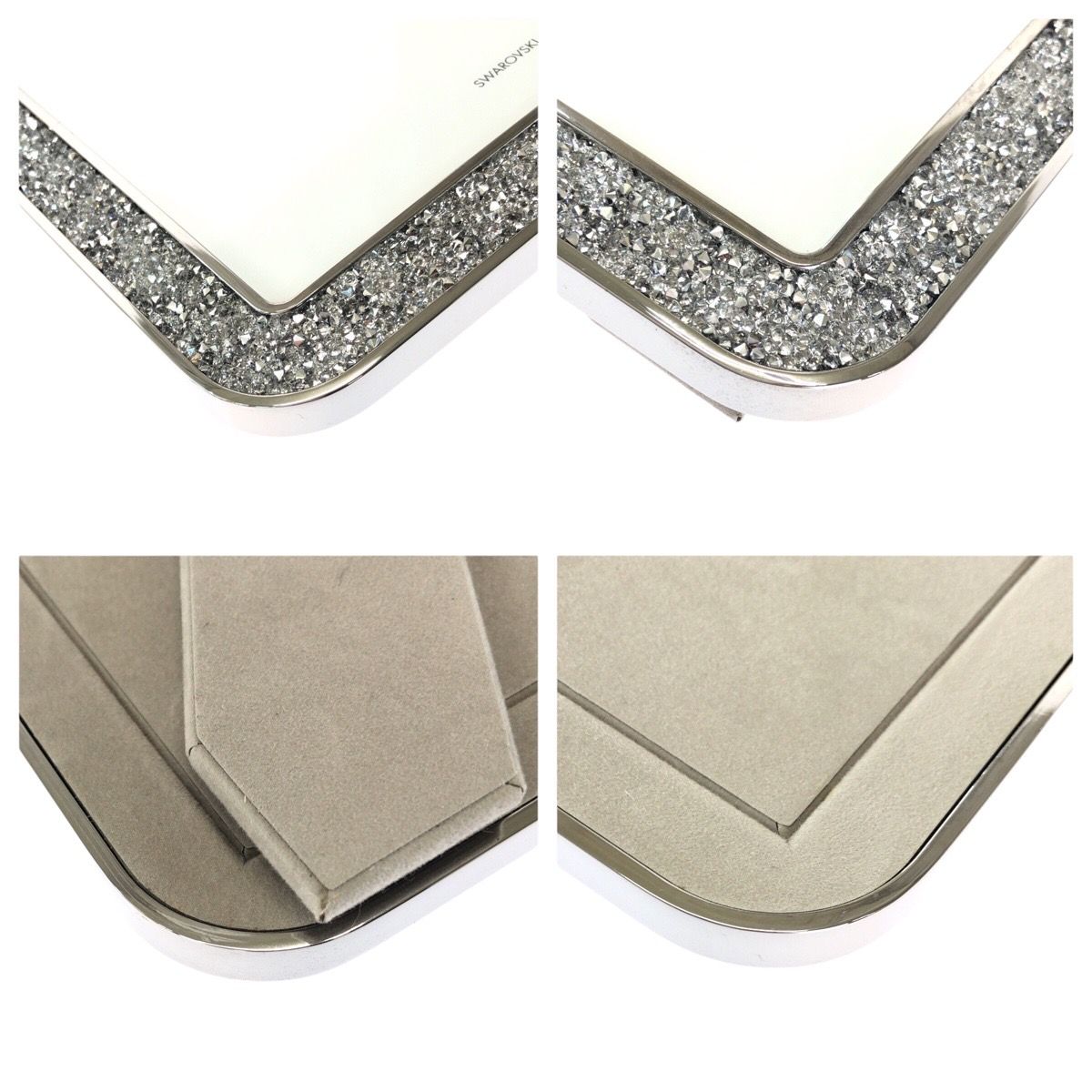 超美品 SWAROVSKI スワロフスキー Minera シルバー クリスタル/ガラス