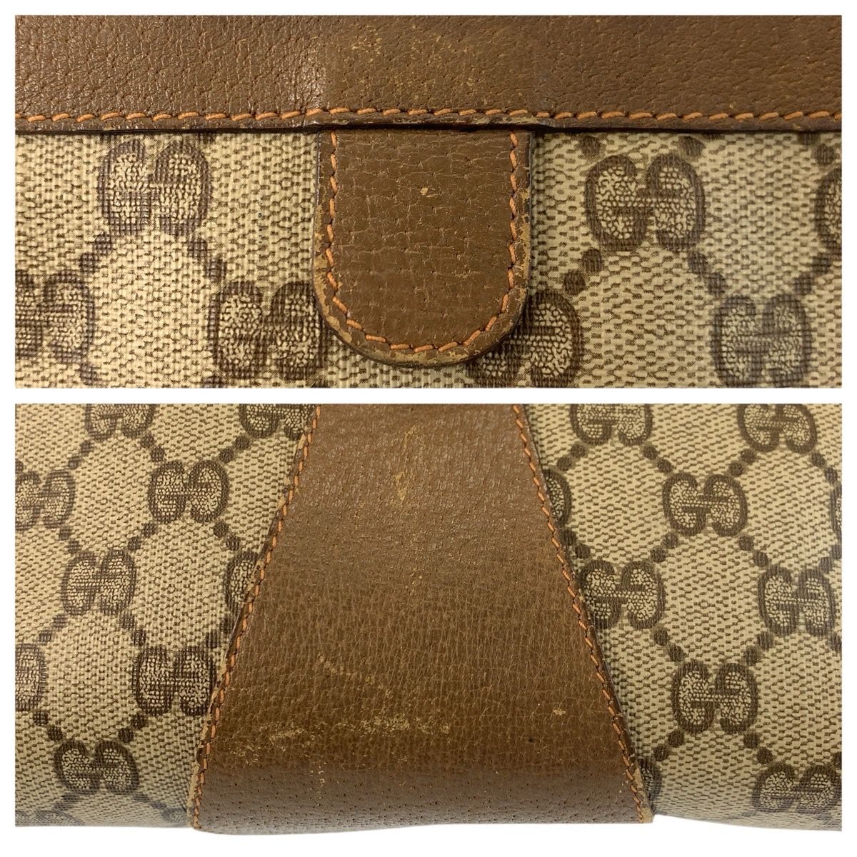 GUCCI グッチ ヴィンテージ シェリーライン ベージュ GGスプリーム
