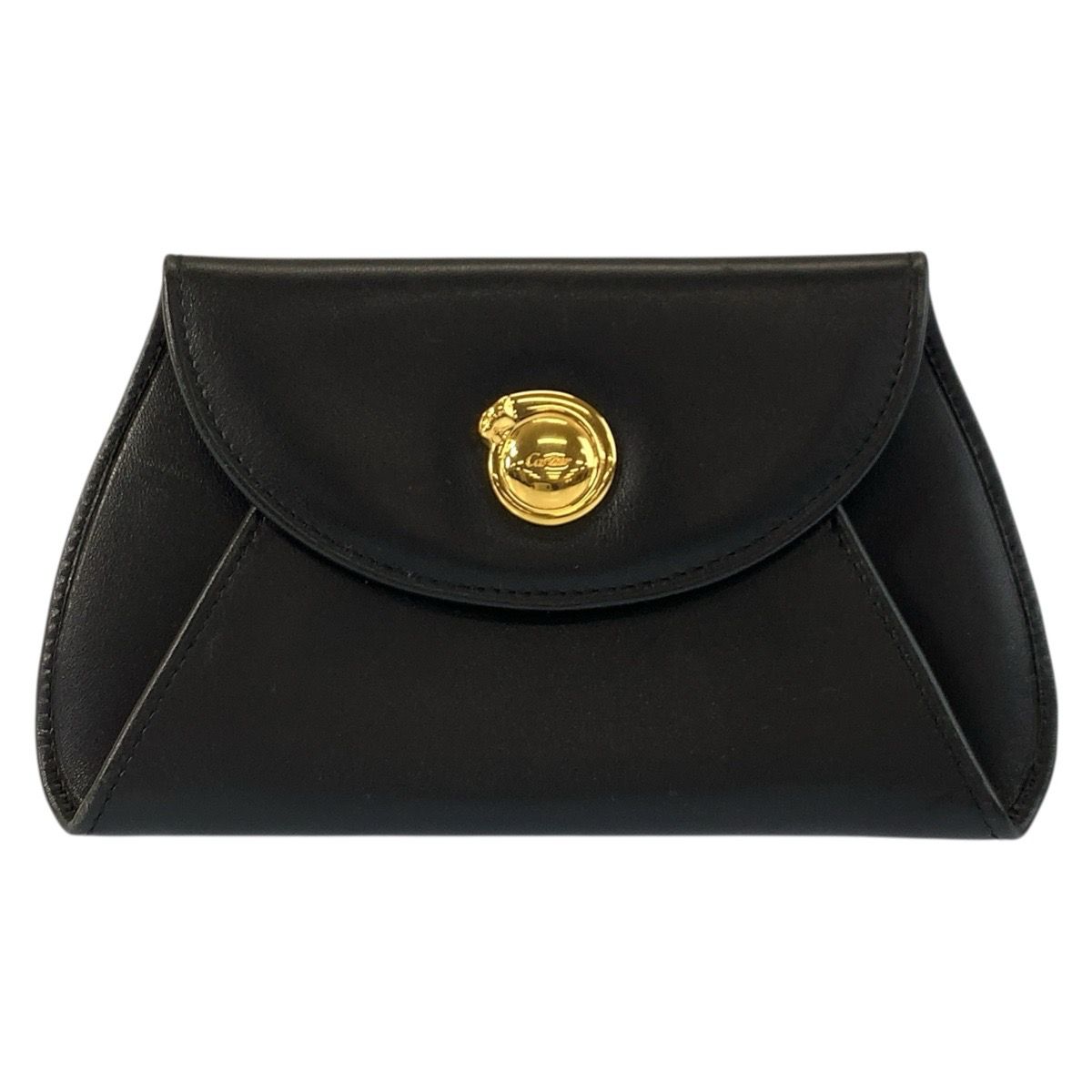美品 CARTIER カルティエ パンテール ブラック 黒 ゴールド金具 レザー