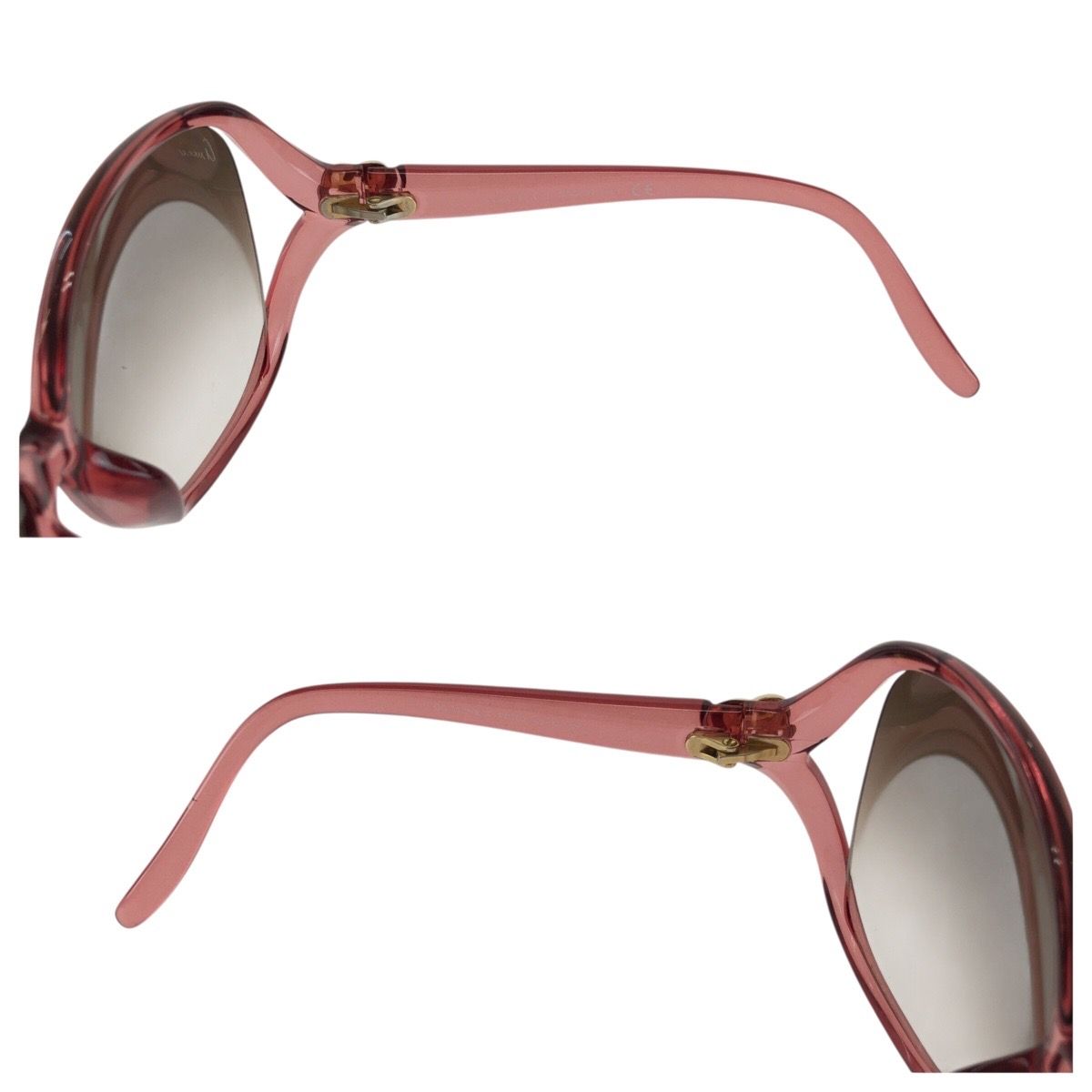 美品 GUCCI グッチ ラブリー ハート ピンク ブラウン ゴールド金具