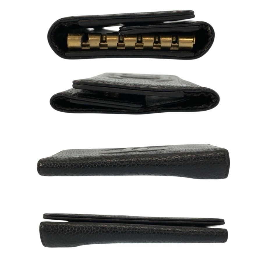 美品 CHANEL シャネル ココマーク ブラック 黒 ゴールド金具 レザー