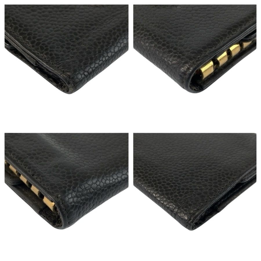 美品 CHANEL シャネル ココマーク ブラック 黒 ゴールド金具 レザー