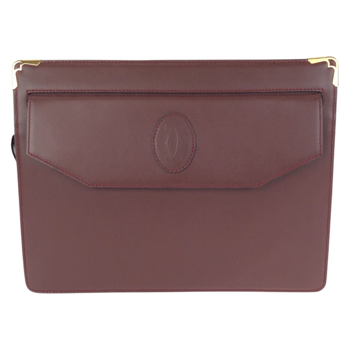 美品 CARTIER カルティエ マストライン ワインレッド ボルドー