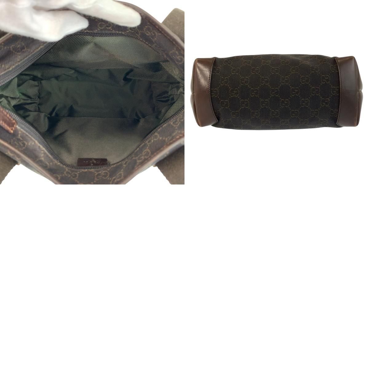 GUCCI グッチ ブラウン GGキャンバス/レザー 28893 トートバッグ