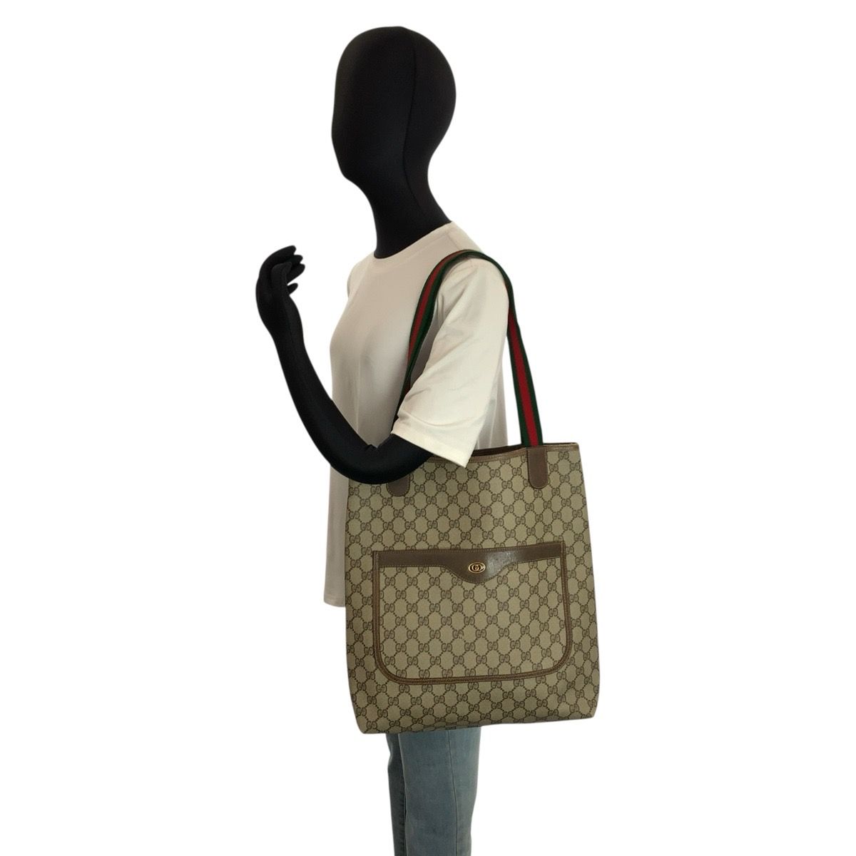 美品 GUCCI グッチ ヴィンテージ シェリーライン GGスプリーム