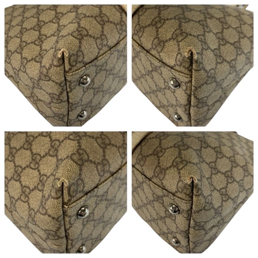 GUCCI グッチ ベージュ アイボリー シルバー金具 GGスプリーム