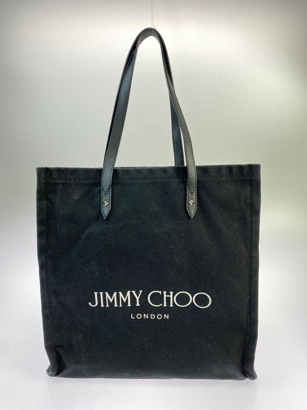 【中古品】 JIMMY CHOO ジミーチュウ ロゴキャンバス トートバッグ カバン 【180-260625-jt-05-min】 11,880円