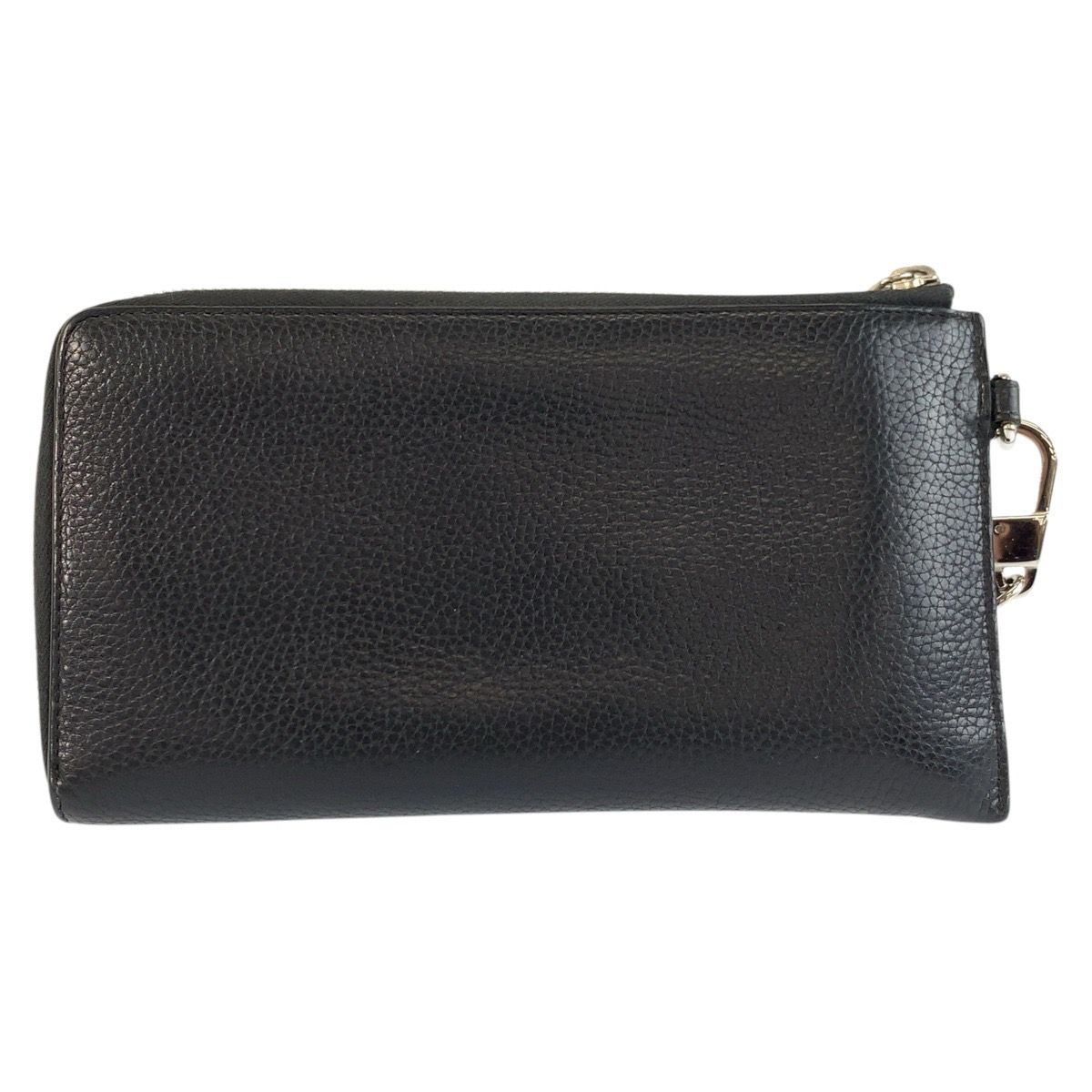 GUCCI グッチ GGメタル ブラック 黒 シルバー金具 レザー 597577 長