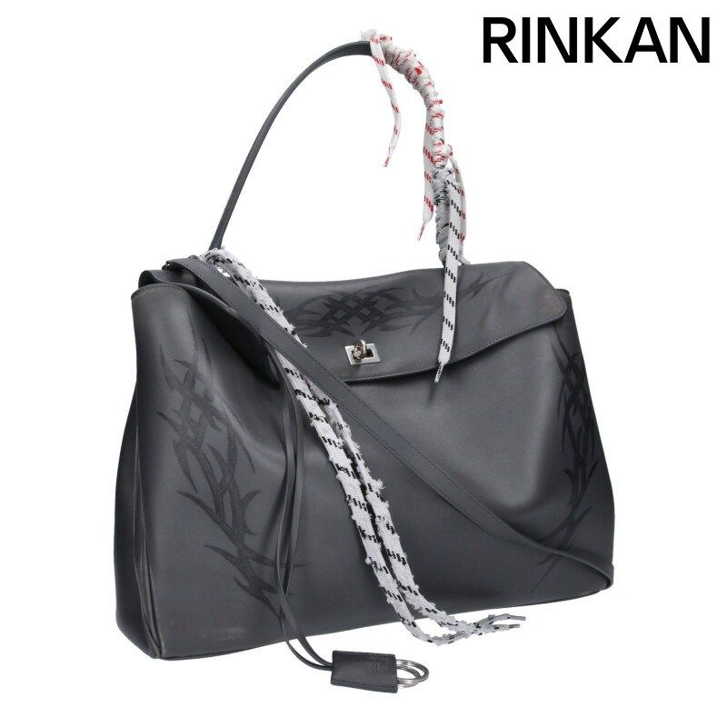 バレンシアガ Rodeo レザーハンドバッグ メンズ LARGE