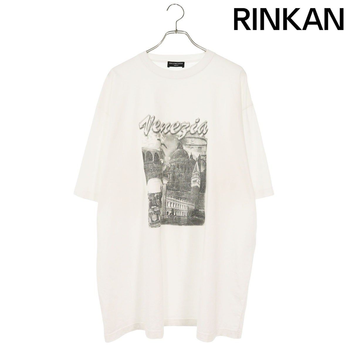 バレンシアガ 651795 TKV88 グラフィティプリントオーバーサイズTシャツ メンズ M