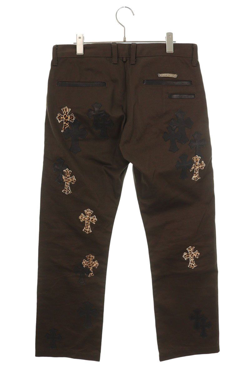 hrm様 クロムハーツ CHINOS CEM CRS PTCH クロスパッチ付きレザー切替チノ
