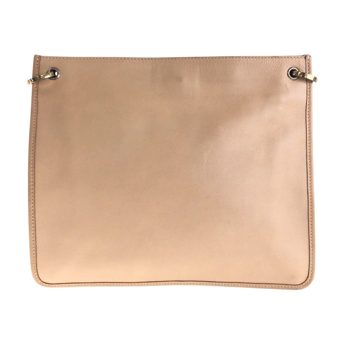 美品 GUCCI グッチ ベージュ ゴールド金具 レザー 91762 ショルダー