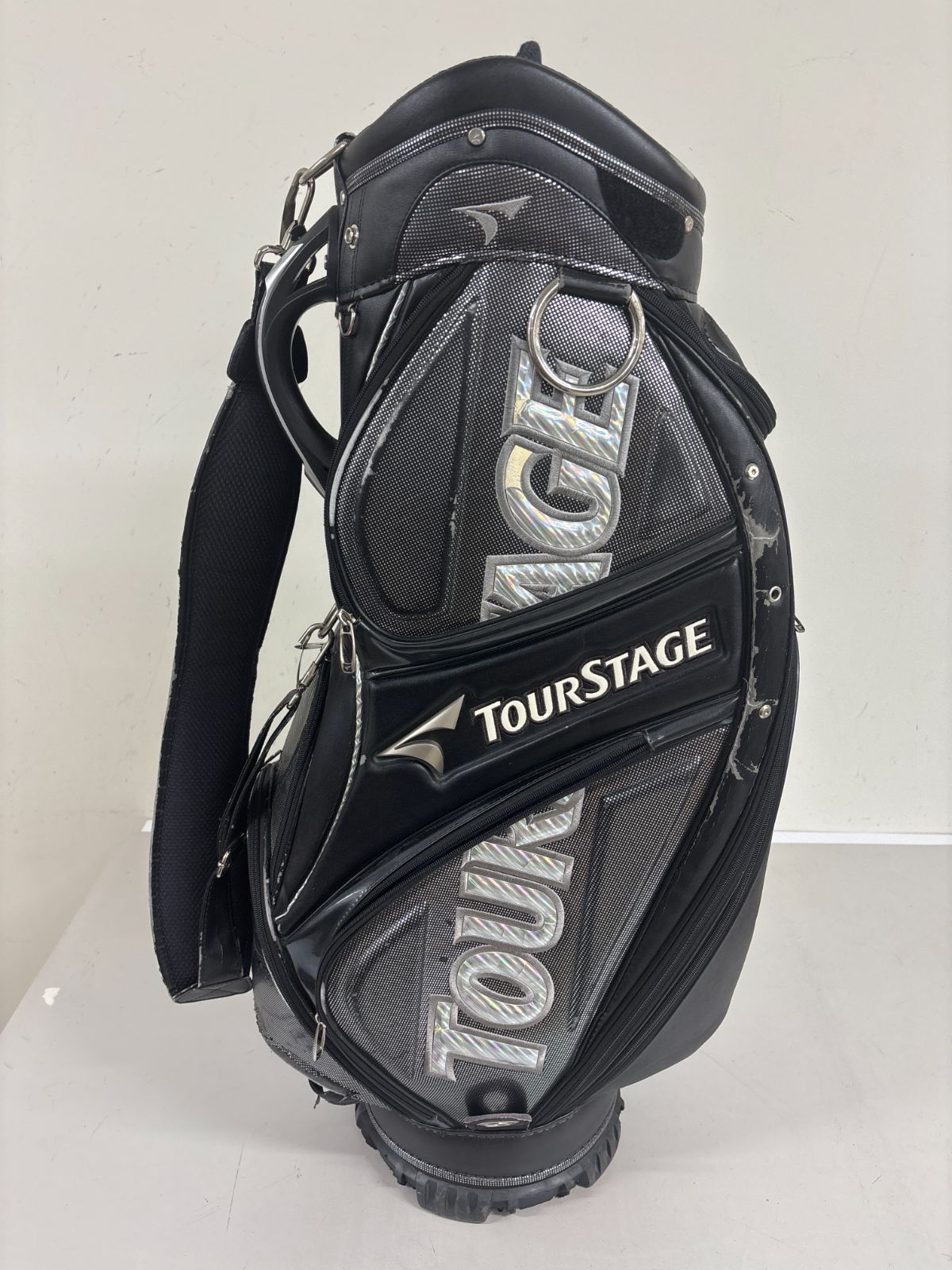 送料無料【訳あり】TOURSTAGE ツアーステージ キャディバッグ ブラック