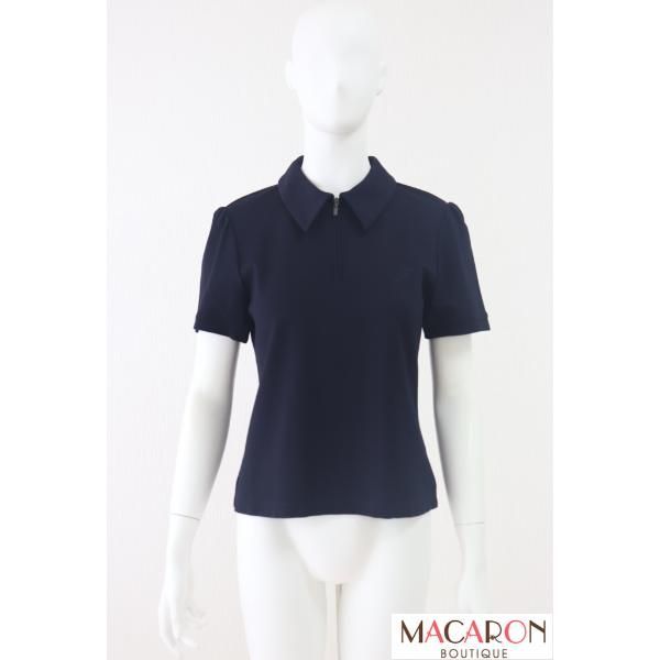 FOXEY　HARTFORD TOP　半袖ポロシャツ　41973　紺/ネイビー　2021年商品　フォクシー