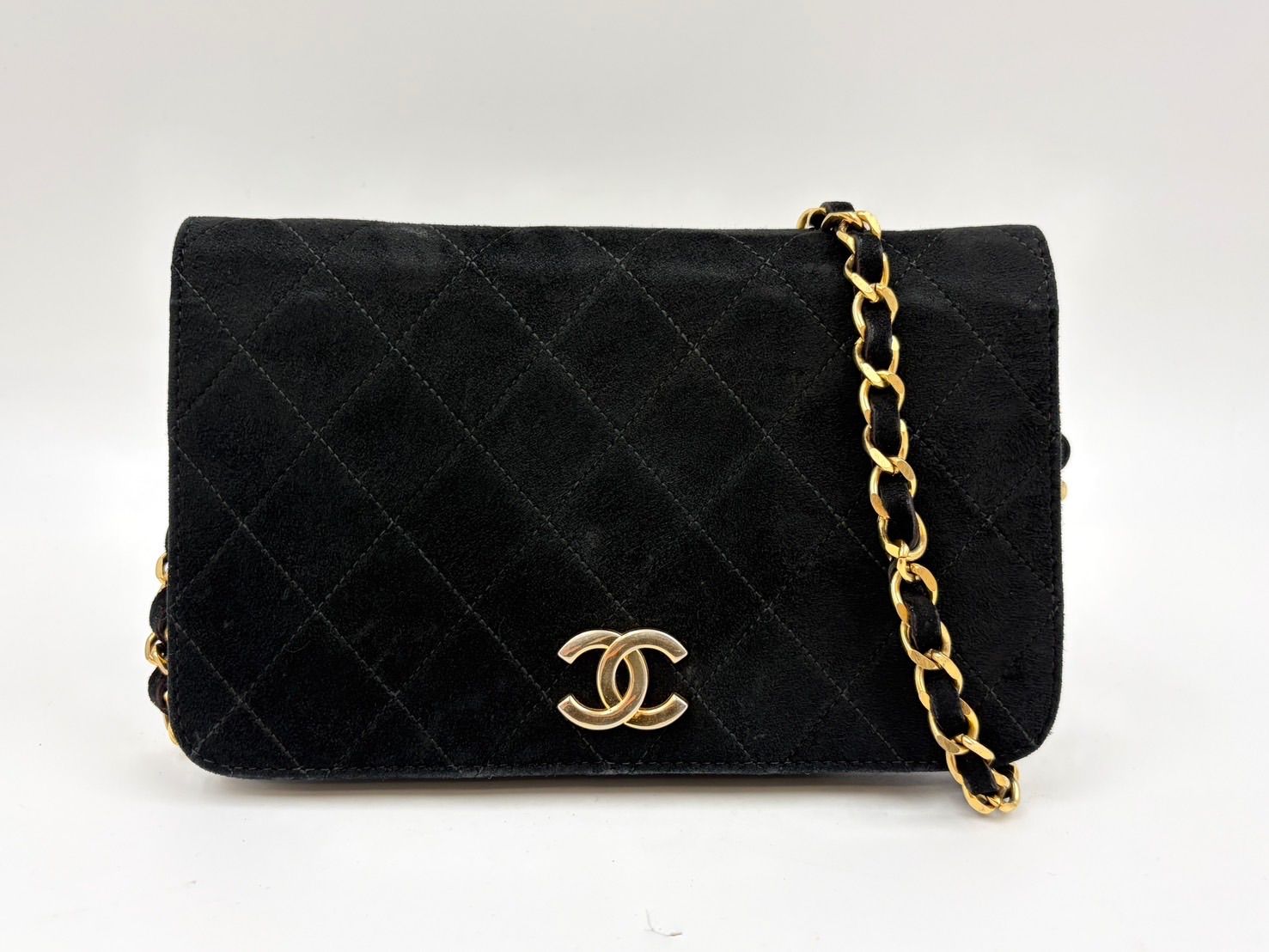 買取店】シャネル CHANEL マトラッセ スエード チェーンショルダー