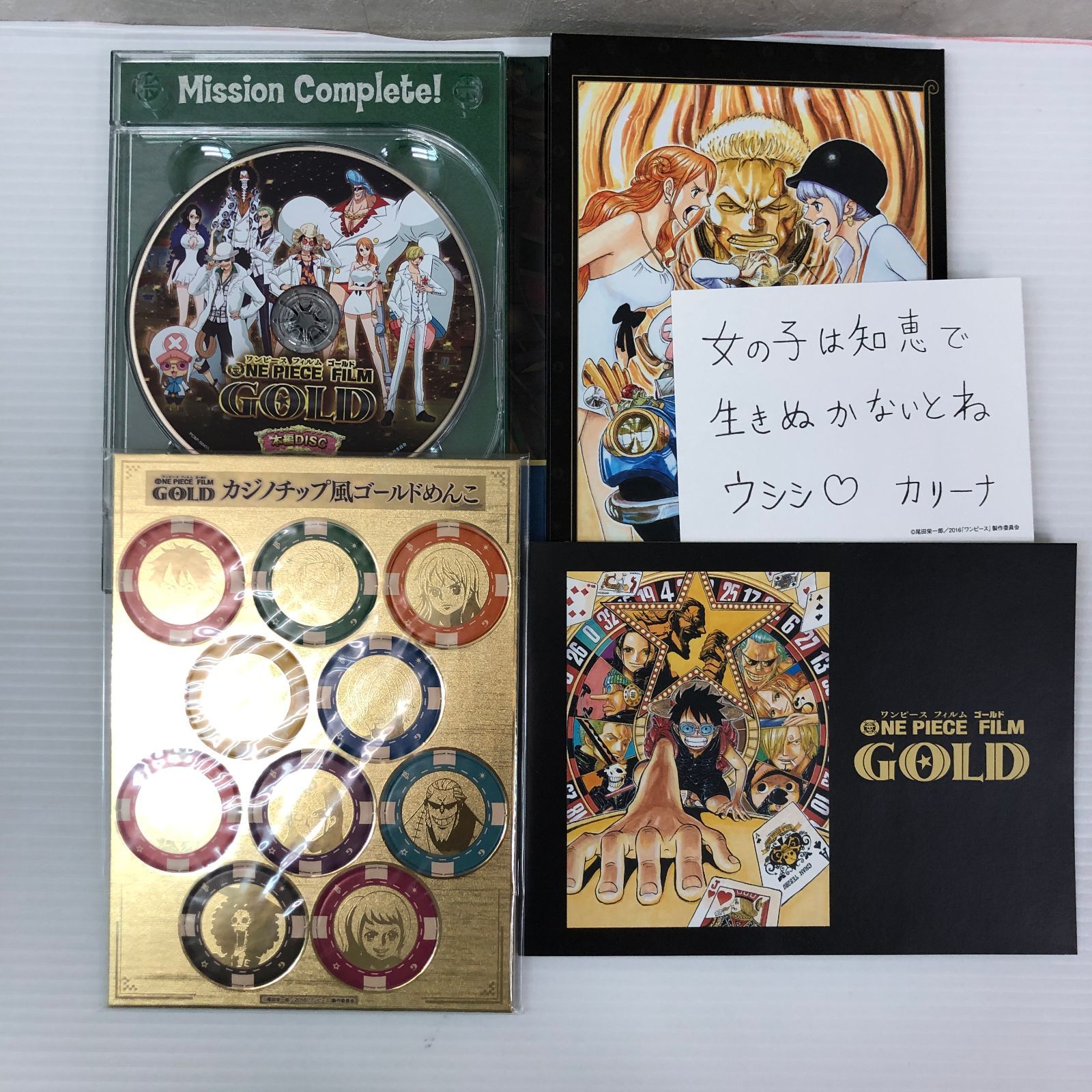 ONE PIECE FILM GOLD ワンピース BD+特典ディスクDVD 中古品 
