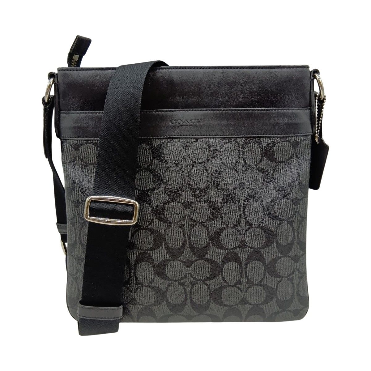 COACH コーチ シグネチャー チャールズ クロスボディ ショルダーバッグ F54781 ブラック