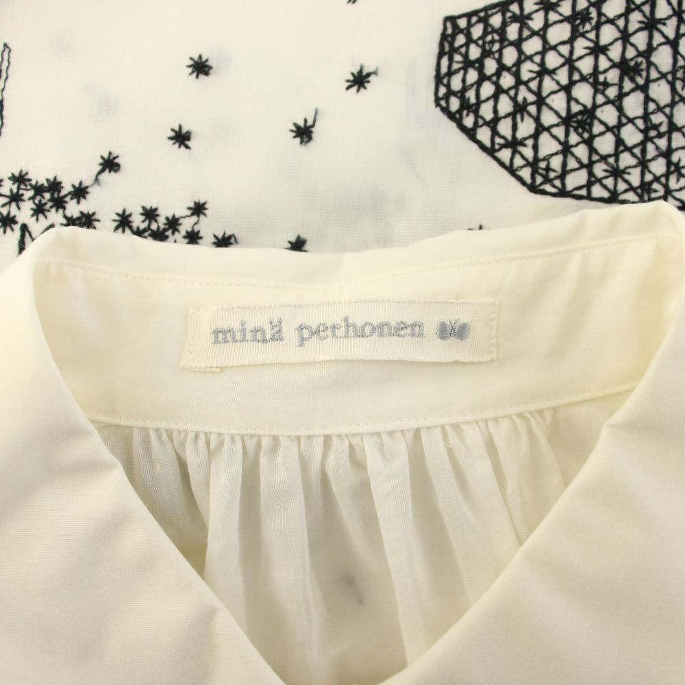 ミナペルホネン mina perhonen mori no hoshi シャツワンピース ロング