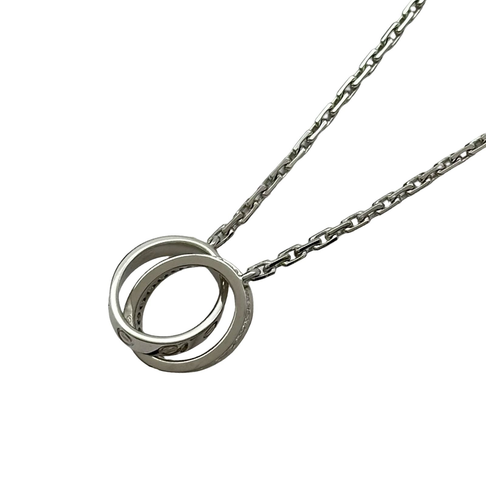 カルティエ Cartier ベビーラブダイヤネックレス ホワイトゴールド 750 ダイヤモンド ジュエリー