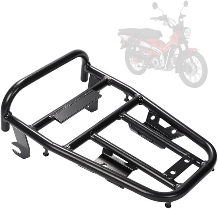 Kanoan ホンダ 用 リアキャリア ハンターカブ CT125 JA55 JA65 ブラック トップケース 対応 軽量 スチール製 荷台 キャンプ ツーリング 積載 カスタム パーツ