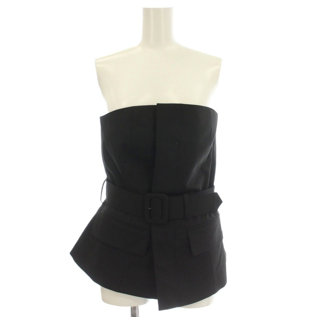 ハイク HYKE 24AW STRECH CORSET BELT ビスチェ コルセット ベルト ベアトップ 1 黒 ブラック 242-17454 /☆G23