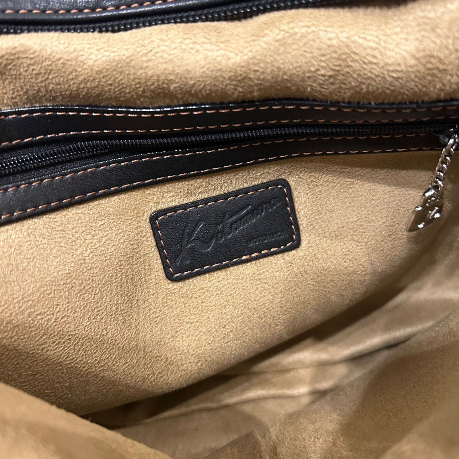 美品 kitamura キタムラ レディース ショルダーバッグ ポシェット 牛革
