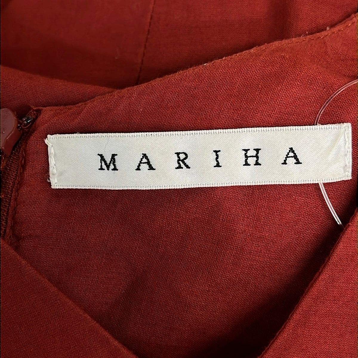 MARIHA(マリハ) ワンピース サイズ38 M レディース - レッド Vネック