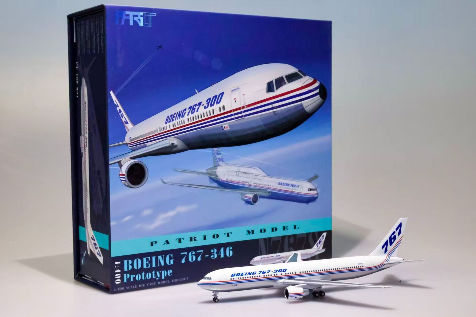 1/400 767-300 ボーイング社「ハウスカラー」 N767S (ポリッシュ仕上げ) スタンド付き