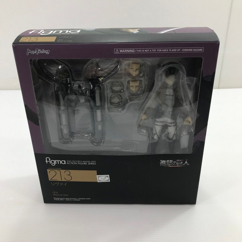 【中古品】 figma 213 リヴァイ 進撃の巨人 【052-260512-yk-04-tag】