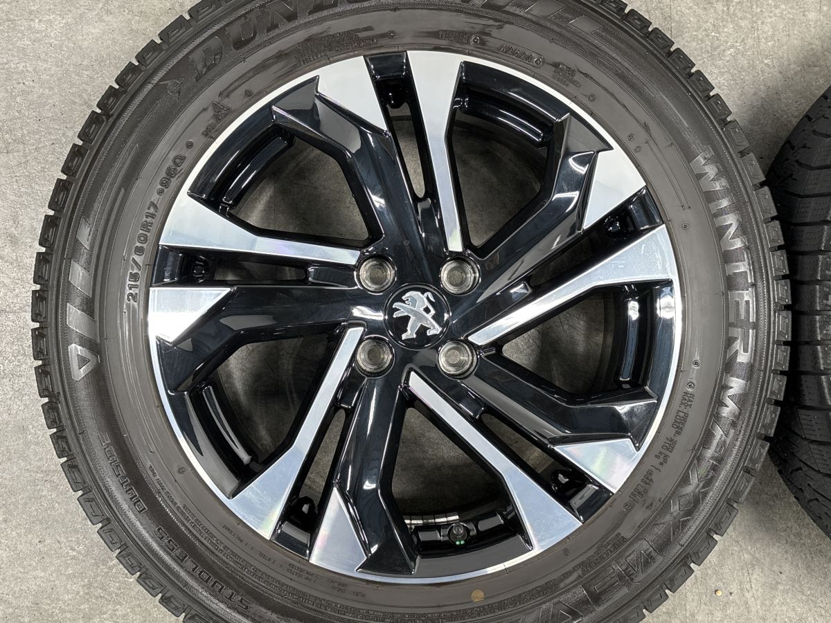 スタッドレス】プジョー 2008 純正 17in 6.5J +32 PCD108 ダンロップ 