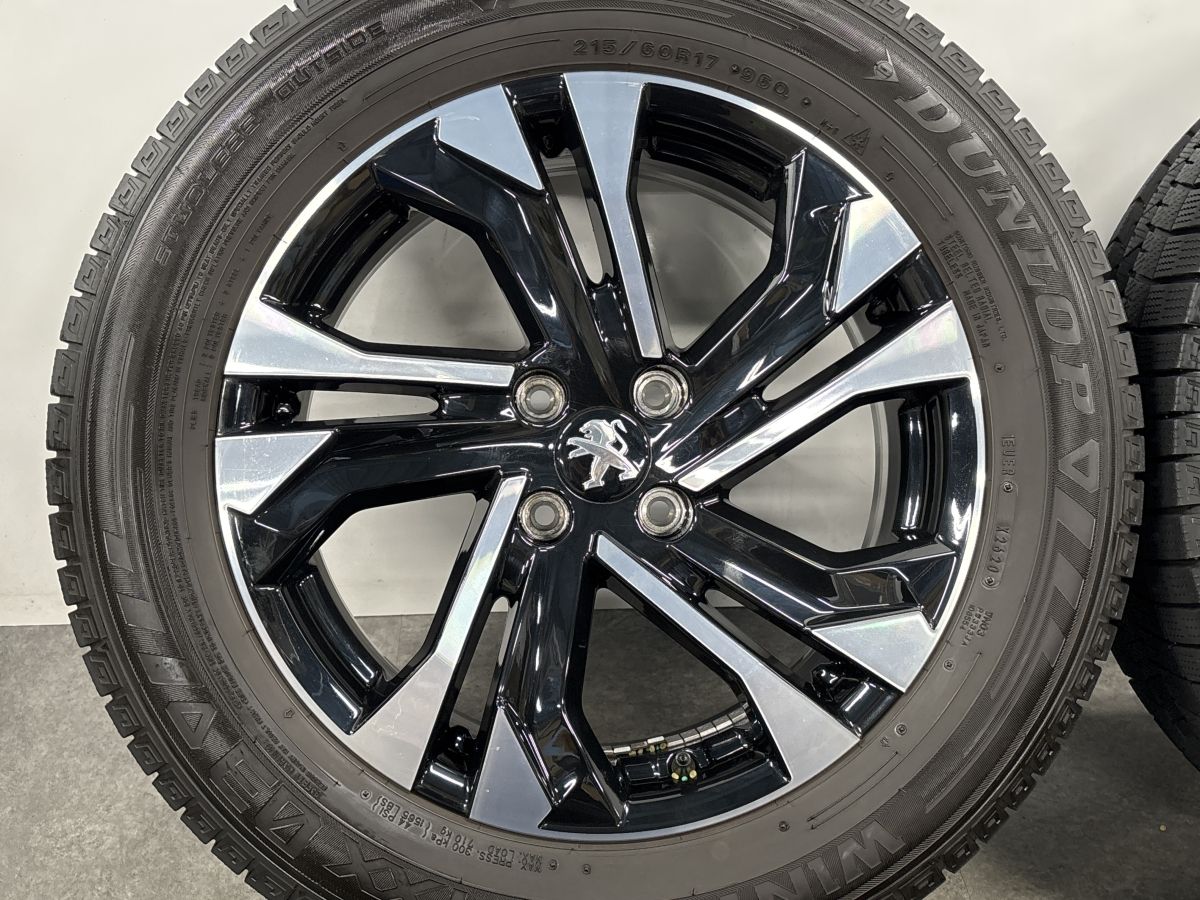 スタッドレス】プジョー 2008 純正 17in 6.5J +32 PCD108 ダンロップ
