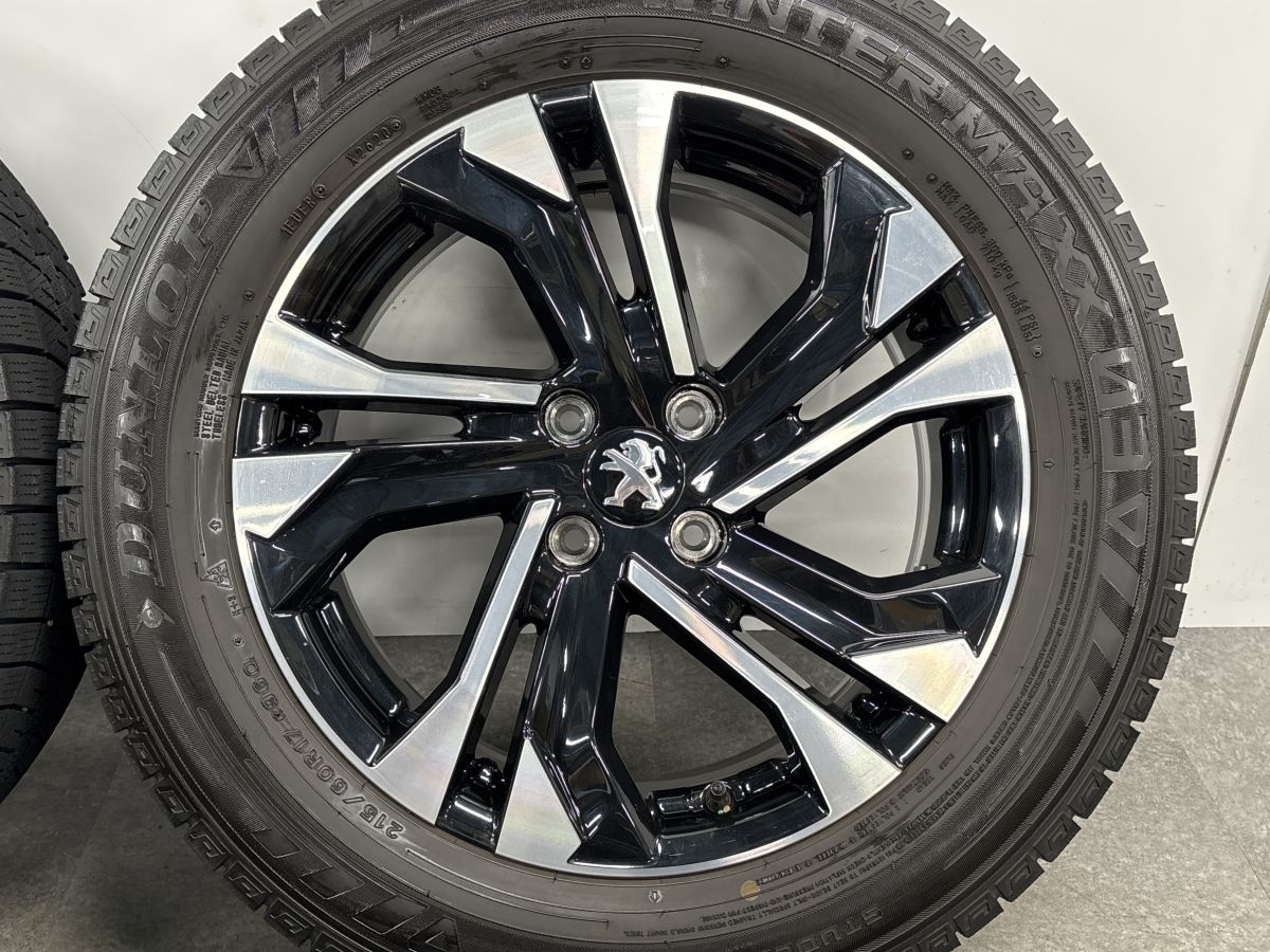 スタッドレス】プジョー 2008 純正 17in 6.5J +32 PCD108 ダンロップ