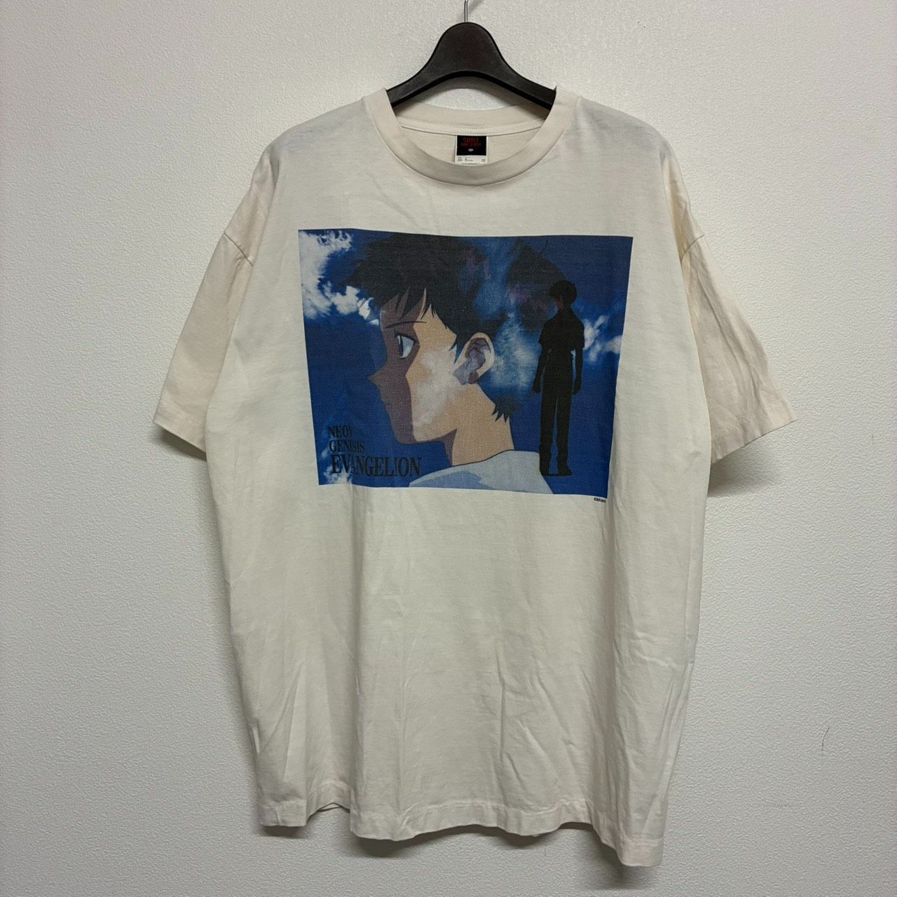 SAINT Mxxxxxx EVANGELION セントマイケル 新世紀エヴァンゲリオン コラボ 白 ホワイト 半袖 Tシャツ トップス メンズ レディース XXLサイズ 極美品 2727