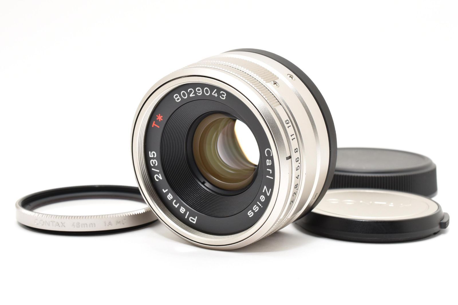 ■ ほぼ新品 ■ コンタックス　CONTAX Carl Zeiss Planar T* 35mm F2 G 《動作確認済・前後キャップ・フィルター付》 レンズ #A1357 43,080円