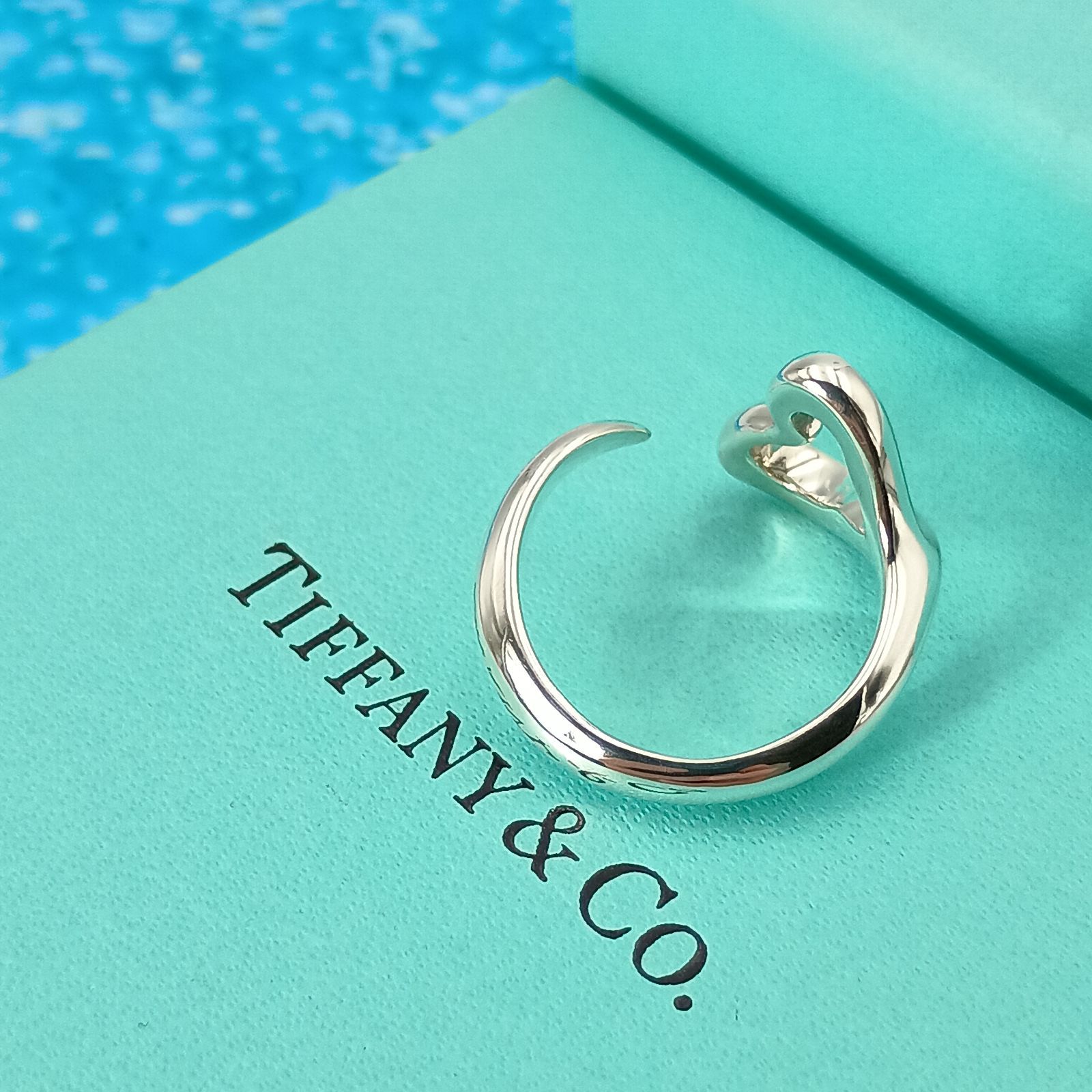 【美品】Tiffany & Co. ティファニー ハート リング 指輪 約11号 TIFFANY&Co. ティファニー 11号 オープンハート リング 指輪