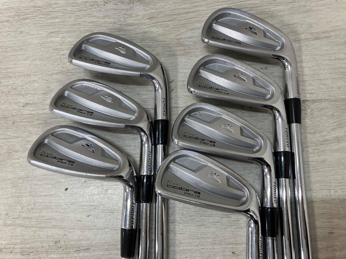 【ジャンク】 cobra KING cobra PRO CB アイアンセット4-9,P 7本セット Dynamic Gold