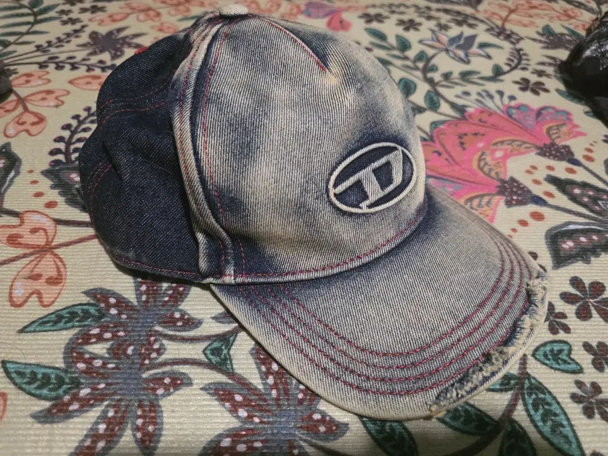 DIESEL トリニティー デニム ベースボールキャップ ヴィンテージ ウォッシュ