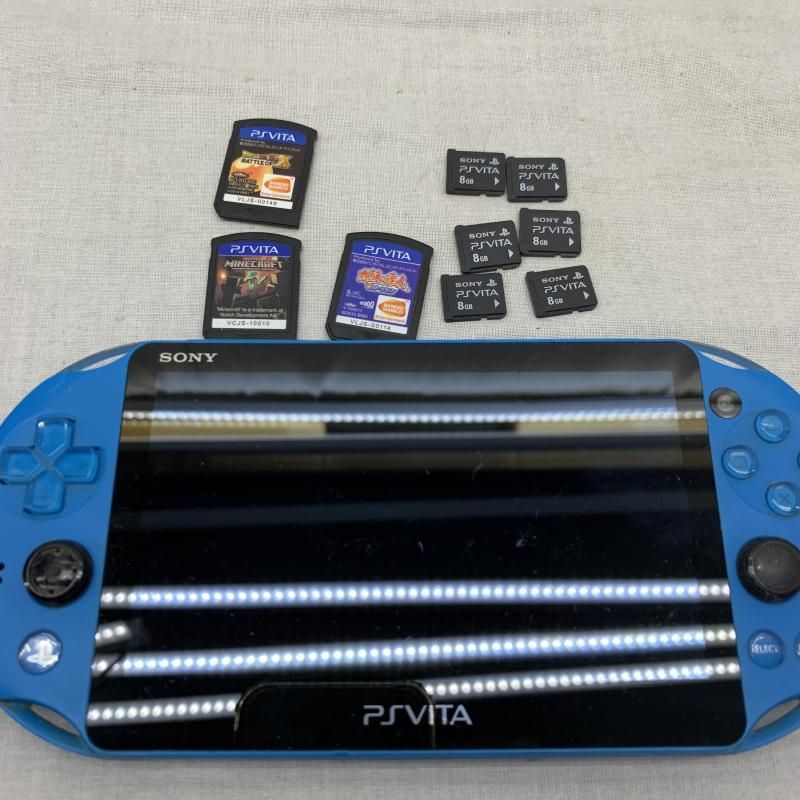 【中古】本体S）ｼﾞｬﾝｸ)PSV＆ソフト&メモリ　まとめ売り[91][240091413422]