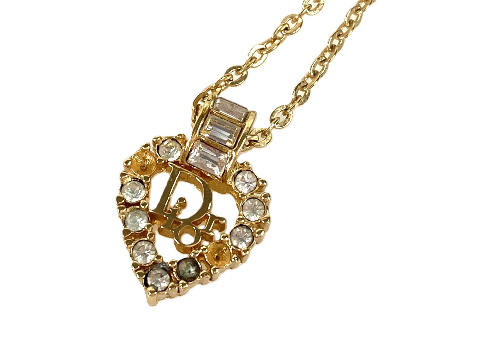 クリスチャン・ディオール Christian Dior ラインストーン×スクエア
