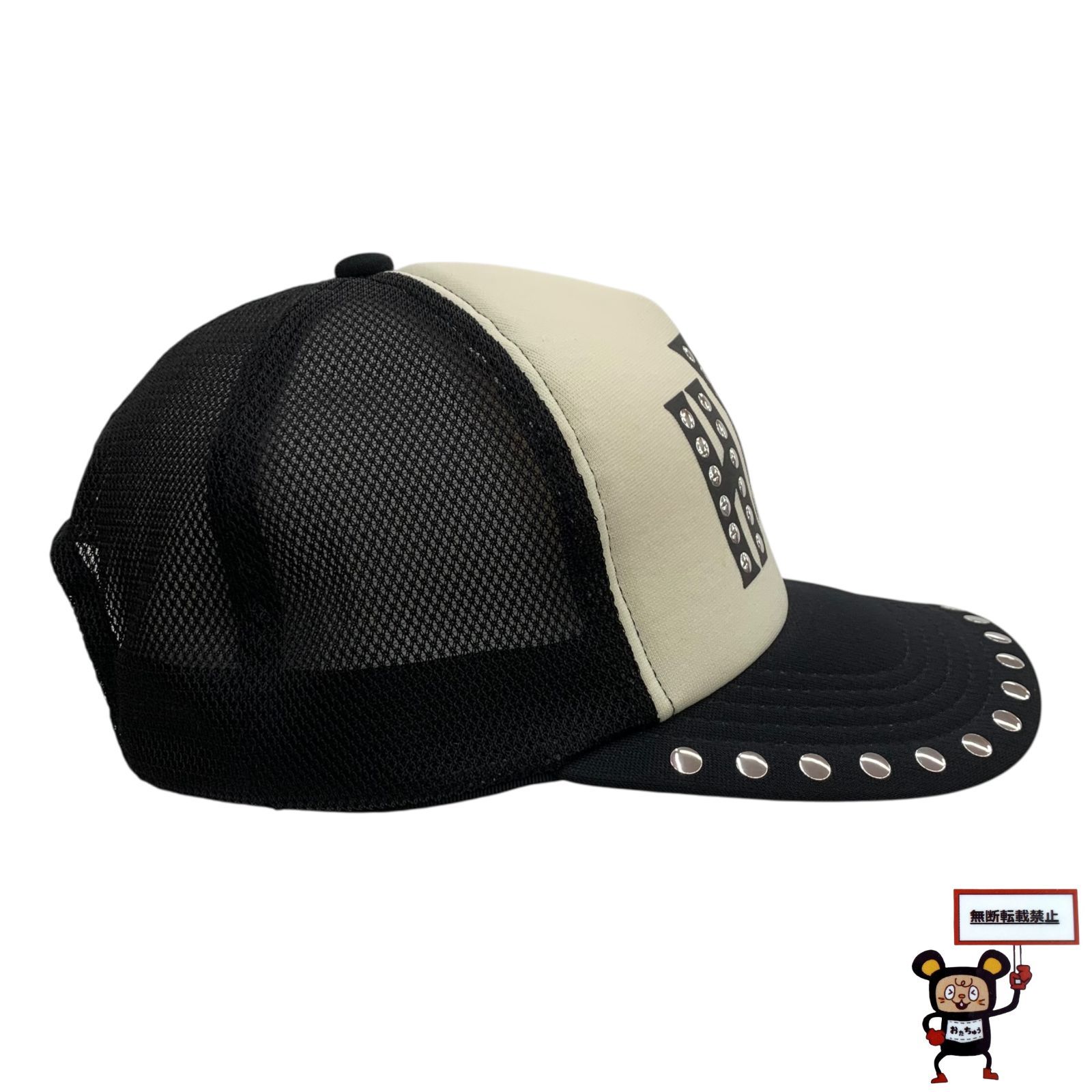 74.HYSTERIC GLAMOUR SEE NO EVIL スタッズメッシュキャップ 【店舗