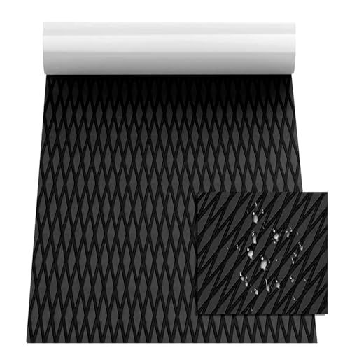 uyoyous デッキ シート 220ｘ60cm 厚さ5mm 船 滑り止めシート EVA デッキパッド 自己接着 デッキマット 船 掃除簡単 フリーカット ヨットマットts