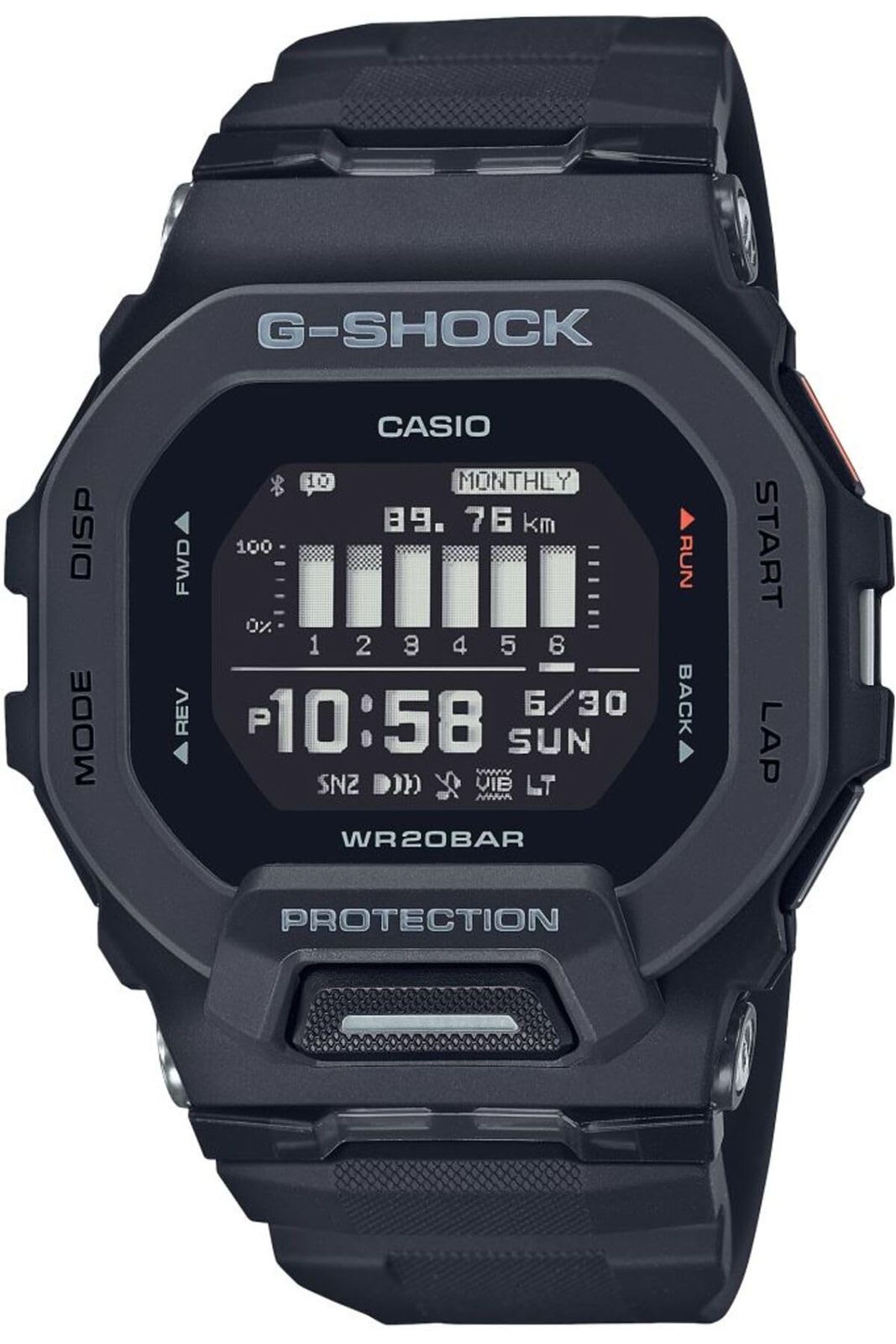 CASIO カシオ G-SHOCK ジーショック GBD-200-1 ブラック G-SQUAD ジースクワッド メンズ 腕時計