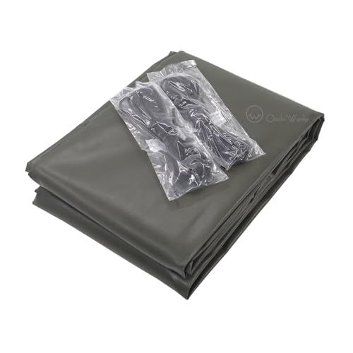 トラックシート OD 2号 2.1ｍ×2.7ｍ コードゴム4ｍ×2本付き 国防色 エステル帆布 小型トラック ダブルキャブpms 0167d13f