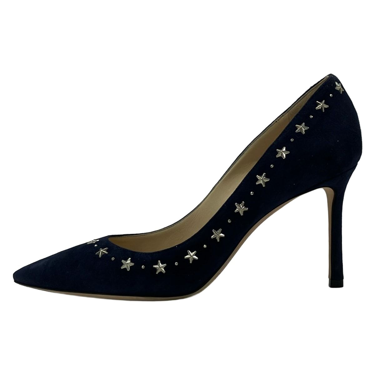 JIMMY CHOO(ジミーチュウ) パンプス 38 レディース - ダークネイビー スタッズ/スター(星) 7,600円