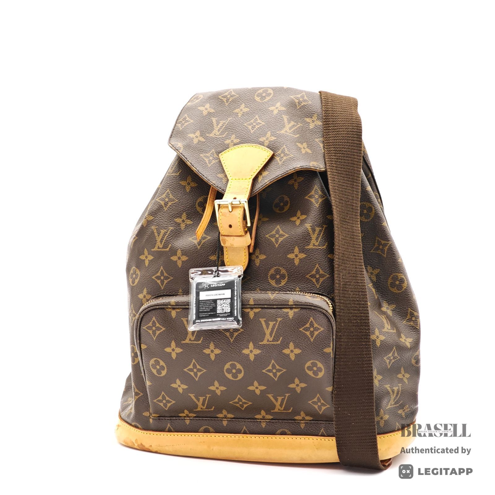 LOUIS VUITTON モンスリGM M51135 バッグ リュック ママバッグ ブラウン レディース