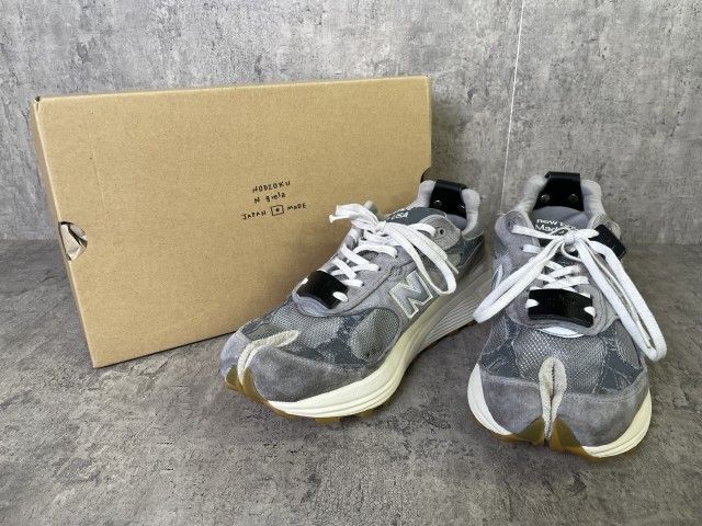 【中古】NODZOKU ﾉｿﾞｸ N giela 993 New Balance ﾆｭｰﾊﾞﾗﾝｽ ｽﾆｰｶｰ ﾀﾋﾞ 足袋 VIBRAM ﾋﾞﾌﾞﾗﾑ ｱｯﾌﾟｻｲｸﾙ 再構築 古着 ﾘﾒｲｸ ｸﾞﾚｰ 28CM 33974749