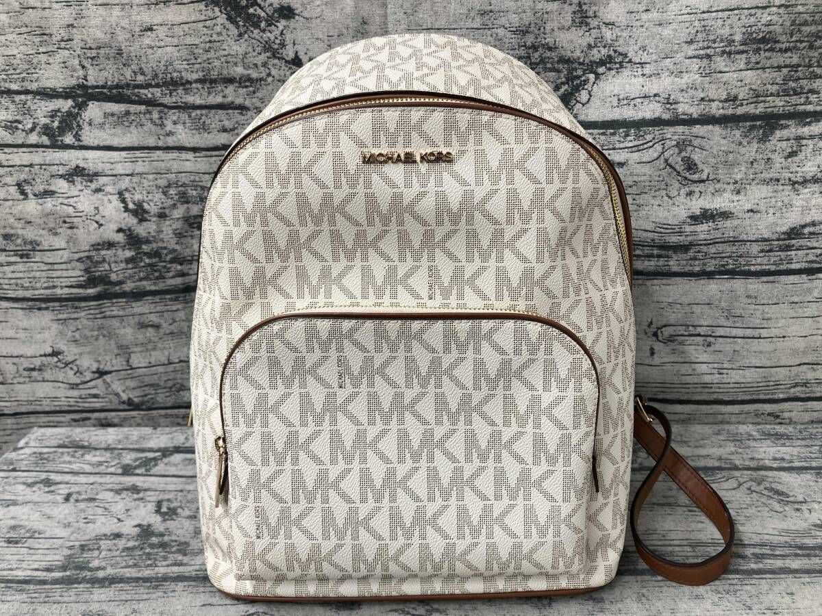 MICHAEL KORS マイケルコース リュック シグネチャー 23年製 バッグ ホワイト